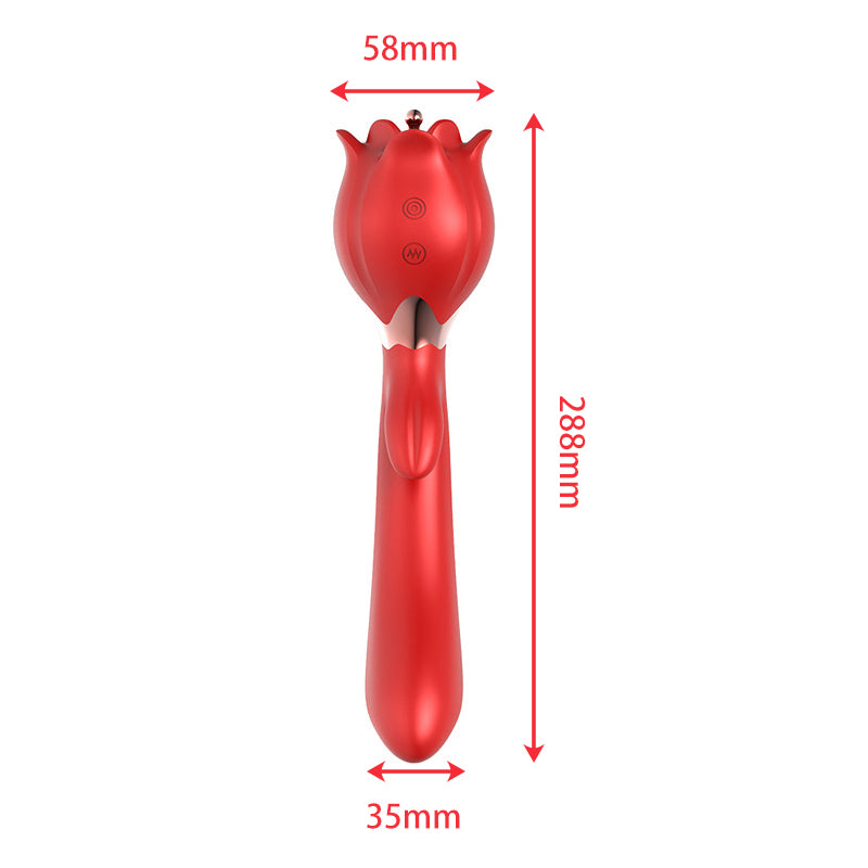 3 in 1 Rocking Rose Vibrator